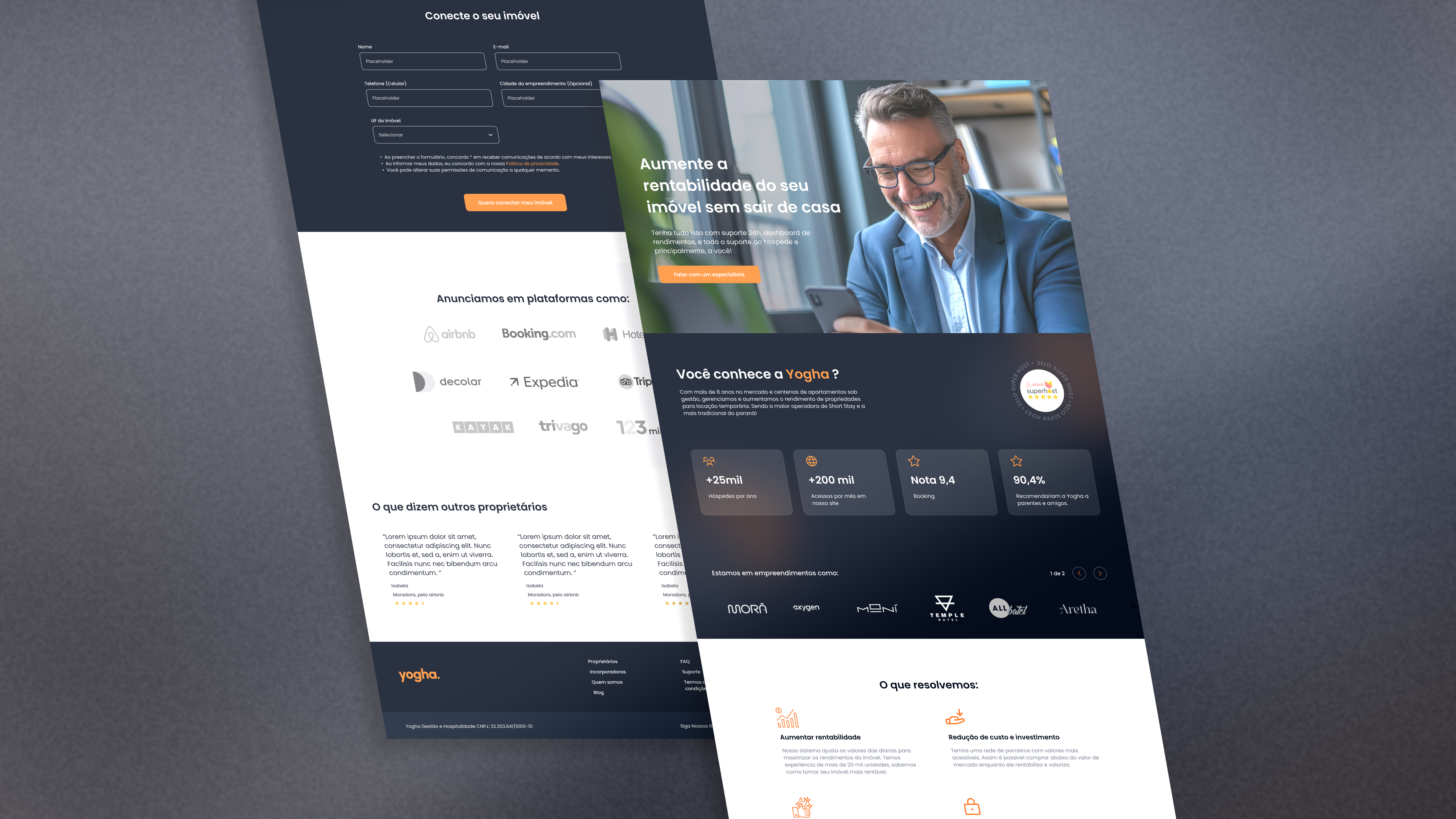 Yogha — Landing page